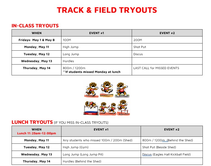 Track and feild 2026